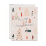 RedCap - Klappkarte - Pink Trees