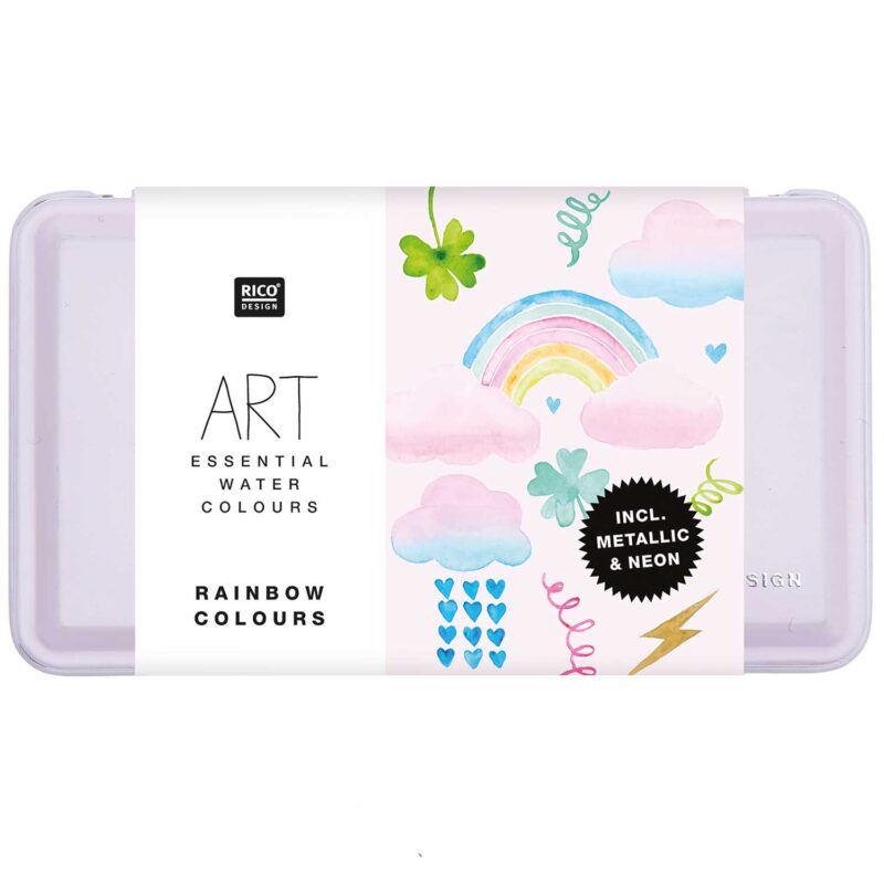 rico design - ART Essential Aquarell - Regenbogenfarben 12 Farben