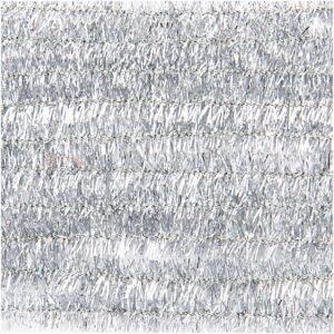 rico design - CHENILLEDRAHT GLITTER SILBER
