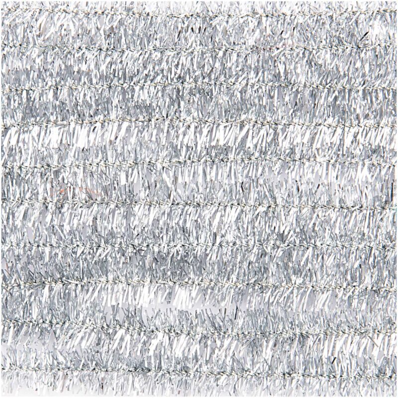 rico design - CHENILLEDRAHT GLITTER SILBER