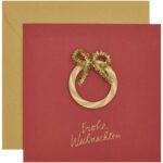 rico design - Grußkarte mit Holzapplikation - Frohe Weihnachten