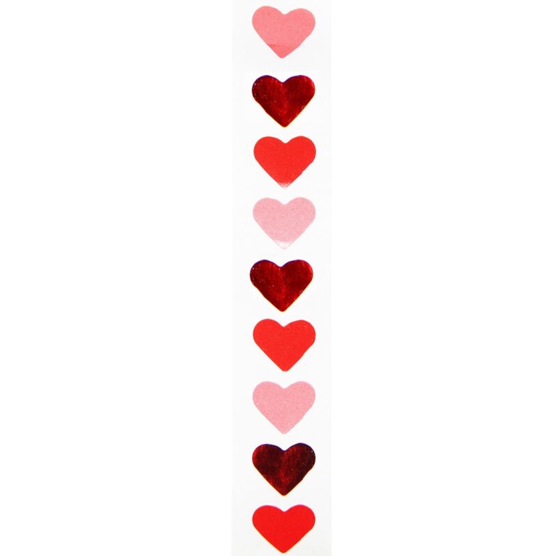Von der Rolle "Herzen" 80 Mini-Sticker – Neon/Rot – Bild 5