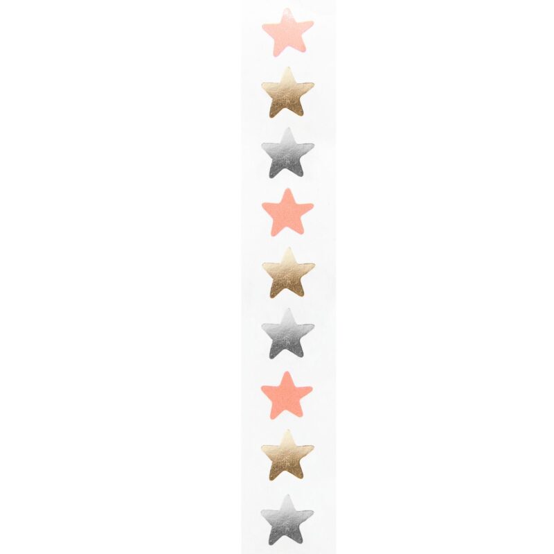 Von der Rolle "Sterne" 80 Mini-Sticker –  Neon/Silber/Gold – Bild 5