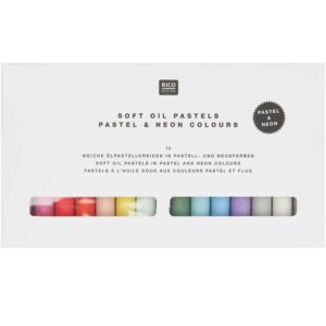 rico design - Ölpastellkreide Pastell- & Neonfarben - 12 Farben