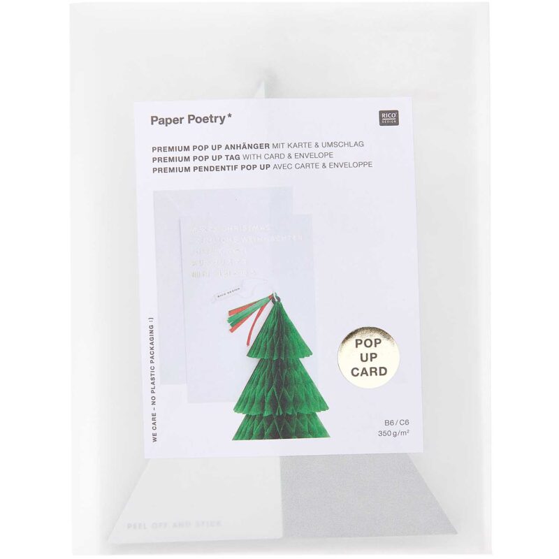 Grußkarte "Pop Up " – I love Christmas / Tanne – Bild 2