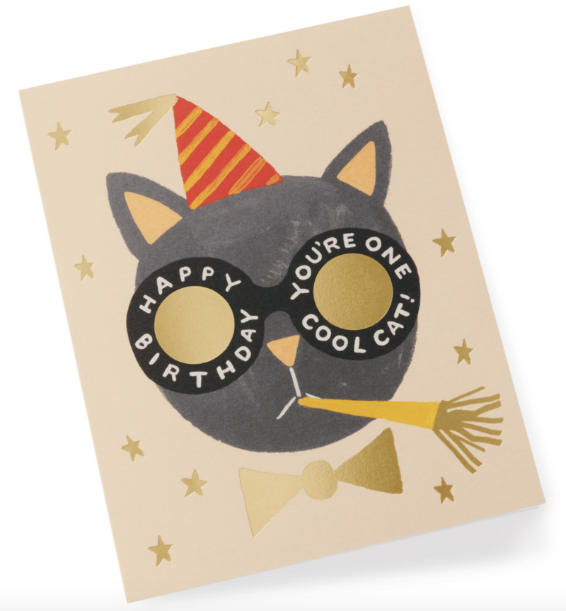 Klappkarte mit Umschlag "Birthday Cat Greeting" – Bild 2