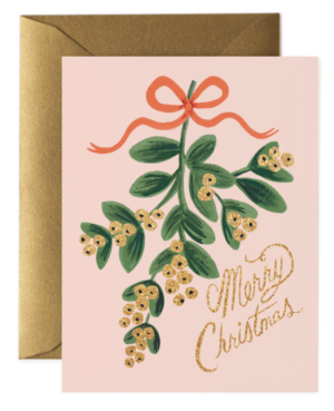 Rifle Paper - Klappkarte - Mistletoe Christmas Card