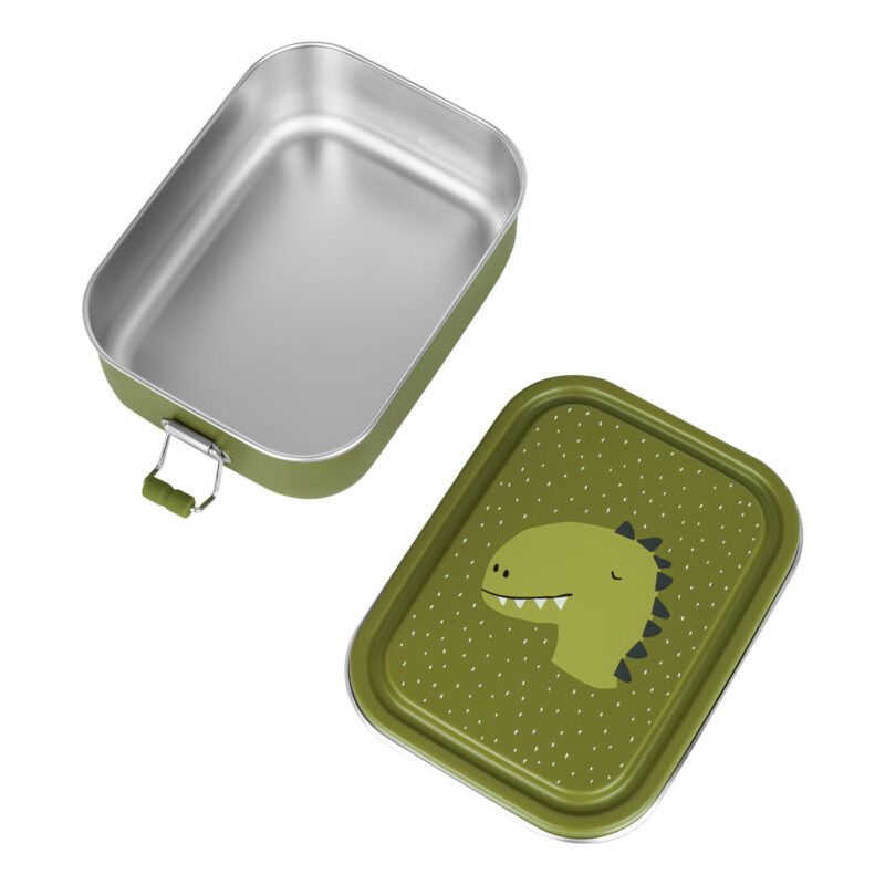 Kleine Brotdose "Lunchbox aus Edelstahl"– Mr. Dino – Bild 2