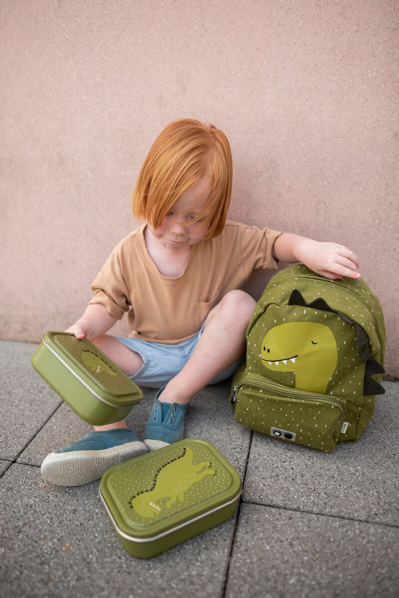 Kleine Brotdose "Lunchbox aus Edelstahl"– Mr. Dino – Bild 3