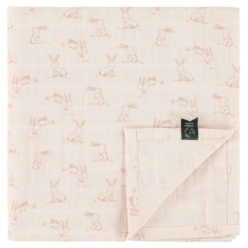 Mulltuch "Muslin Cloth" – Rosy Rabbit – Bild 2