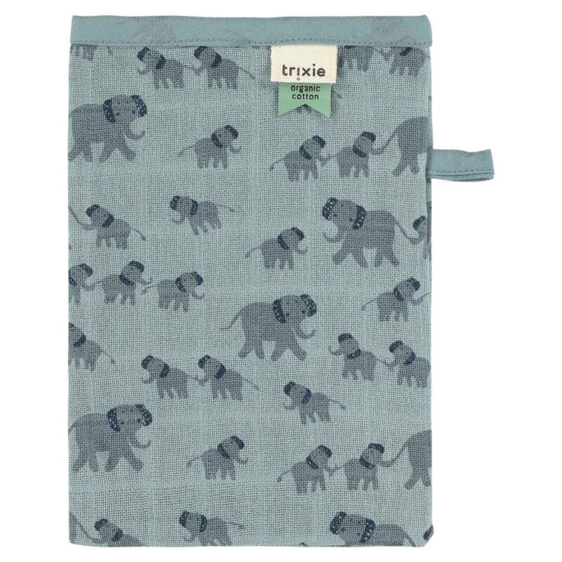 Mullwaschhandschuhe aus Bio-Baumwolle im 3er Set – Enchanting Elephant – Bild 2