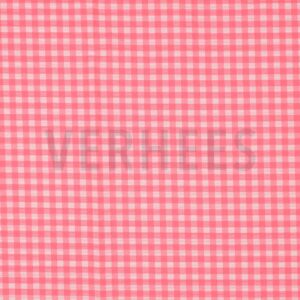 verhees textiles - Cotton Yarn Dyed Neon Checks - Pink