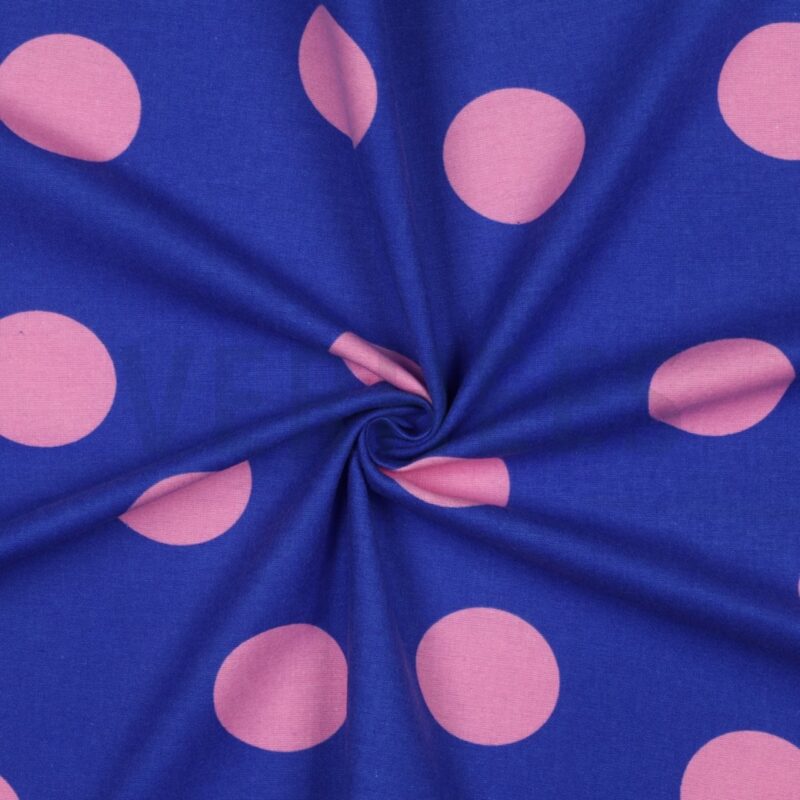 Flanell - Polka Dots - Cobalt – Bild 2