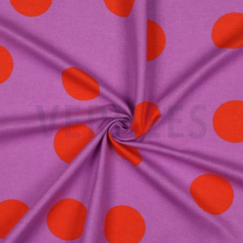 Flanell - Polka Dots - Lavender – Bild 4