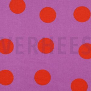 verhees textiles - Flanell - Polka Dots - Lavender
