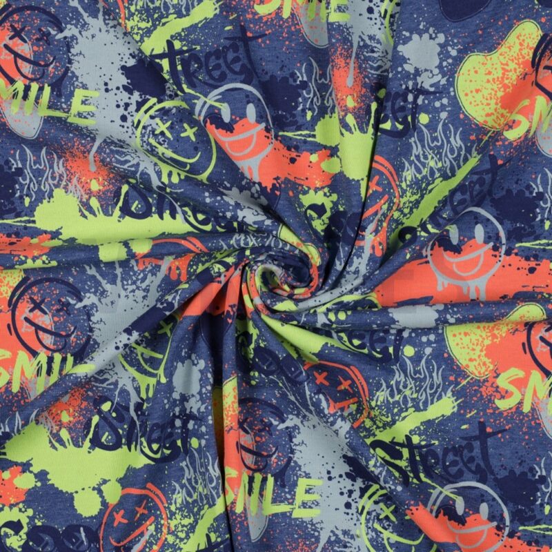 Melange Neon Graffiti - Navy Melange – Bild 3