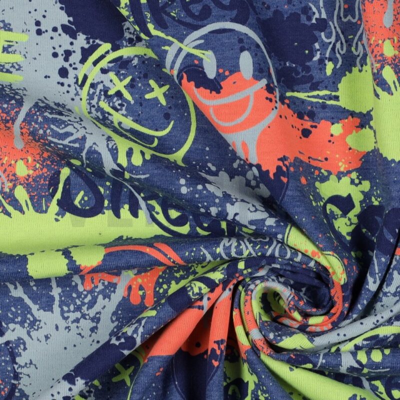 Melange Neon Graffiti - Navy Melange – Bild 4