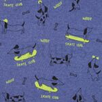 verhees textiles - Jersey - Skate Club - Conalt Blue Melange