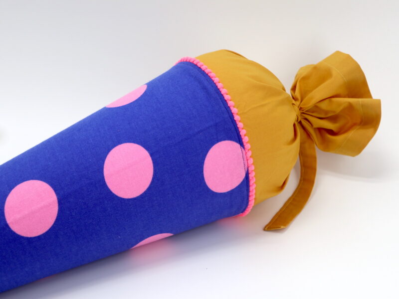 Schultüte "Polka Dots Cobalt"- mit Namen – Bild 2