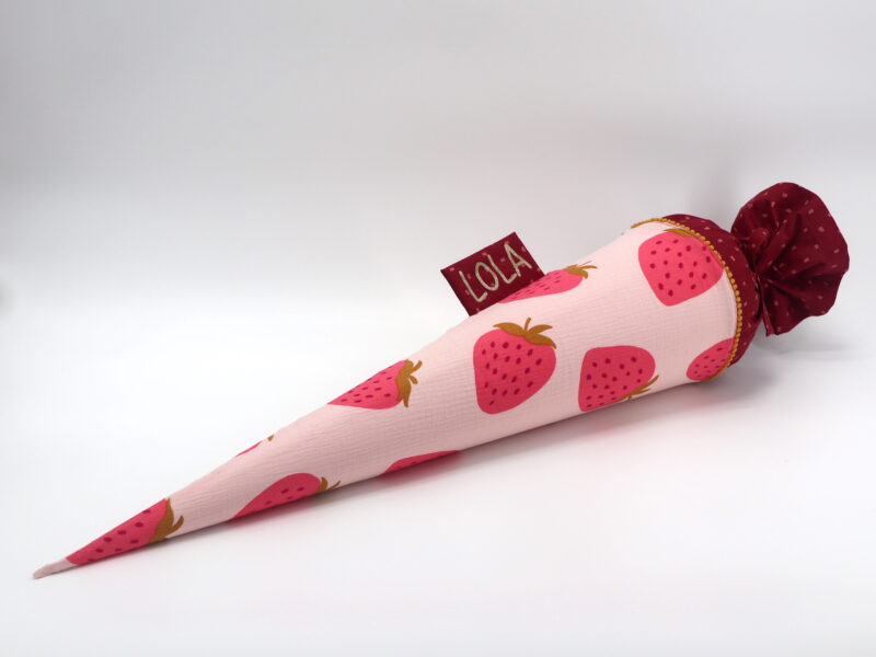 Schultüte "Erdbeeren"- mit Namen – Bild 4