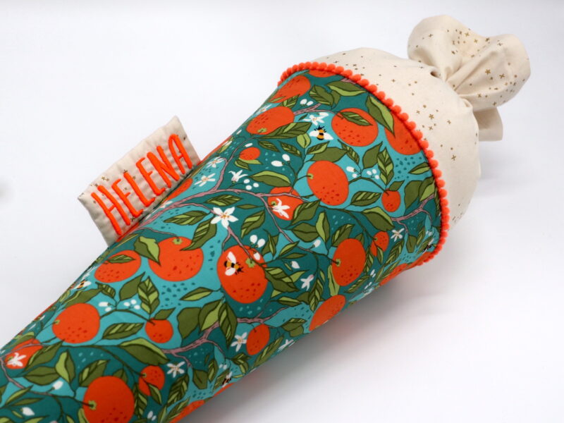 Schultüte "Orangen"- mit Namen – Bild 3