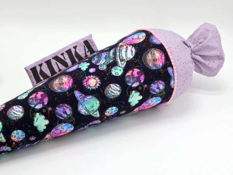 Schultüte "Planeten und Raketen flieder"- mit Namen – Bild 3