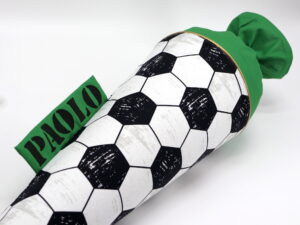 Schultüte "Fußball grün"- mit Namen