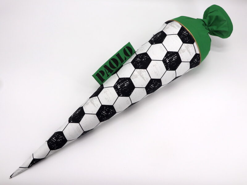 Schultüte "Fußball grün"- mit Namen – Bild 2