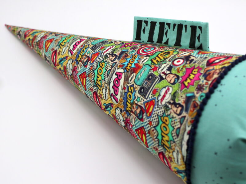 Schultüte "Pop Art"- mit Namen – Bild 3