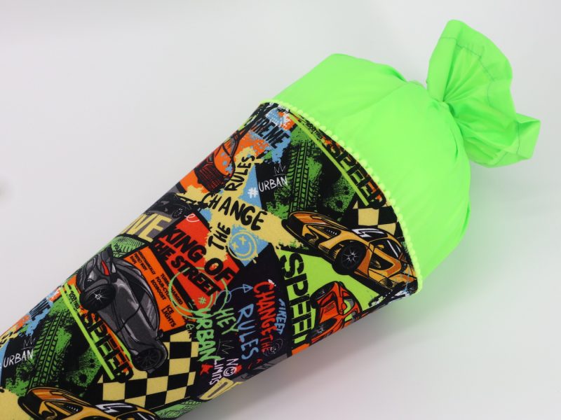 Schultüte "Space neon grün"- mit Namen – Bild 4