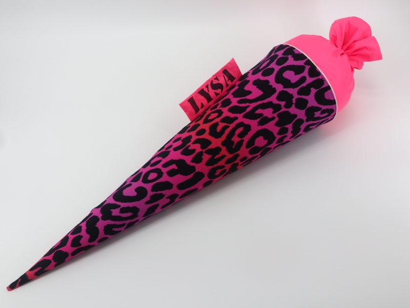 Schultüte "Pinker Leo"- mit Namen – Bild 2