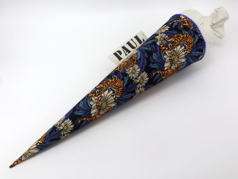Schultüte "Tiger Blau"- mit Namen – Bild 2
