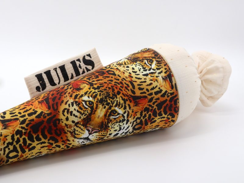Schultüte "Leopard"- mit Namen