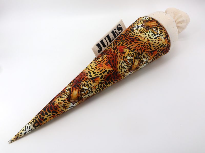 Schultüte "Leopard"- mit Namen – Bild 2