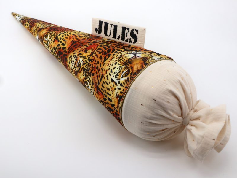 Schultüte "Leopard"- mit Namen – Bild 5