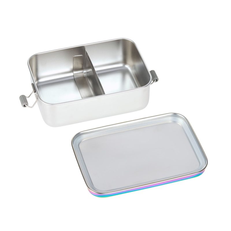 Brotdose aus Edelstahl "Lunchbox - Bold " – Rainbow – Bild 2