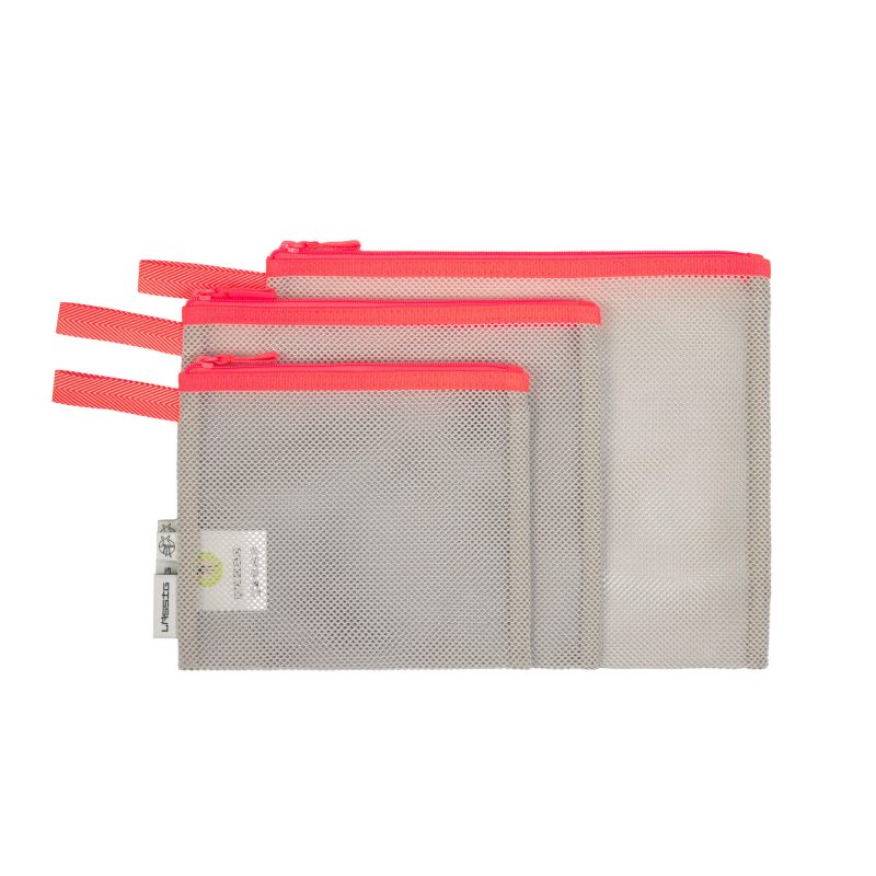 Lässig - Netztasche - Mesh Bags (3 Stk) Neon Orange