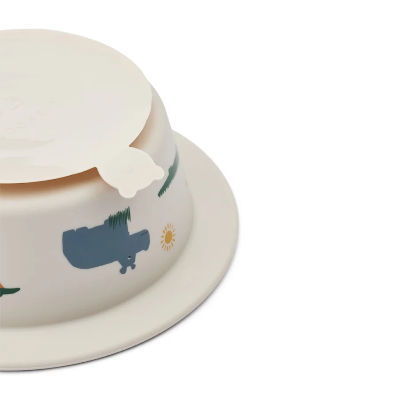 Schüssel aus Silikon "Peony Suction Bowl" mit Saugnapf – Einzeln – Bild 2
