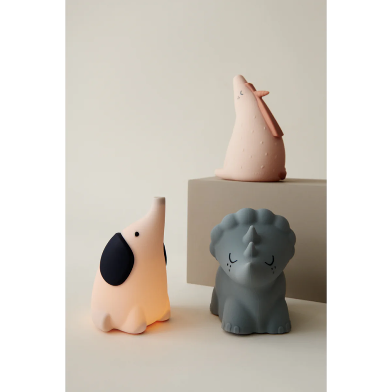 LED-Nachtlicht aus Silikon "Winston Night Light" - Dinosaurier / Blue fog – Bild 5