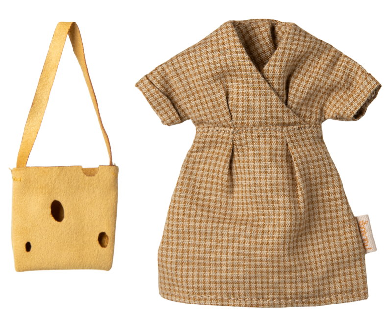 Maileg - Kleid und Tasche - Mama Maus
