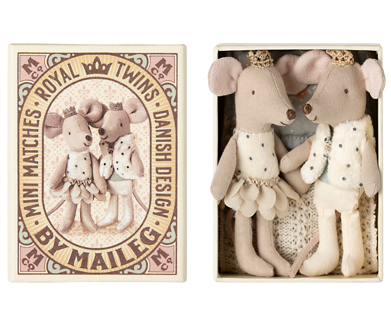 Maileg - Königliche Zwillingsmäuse - kleine Schwester & Bruder