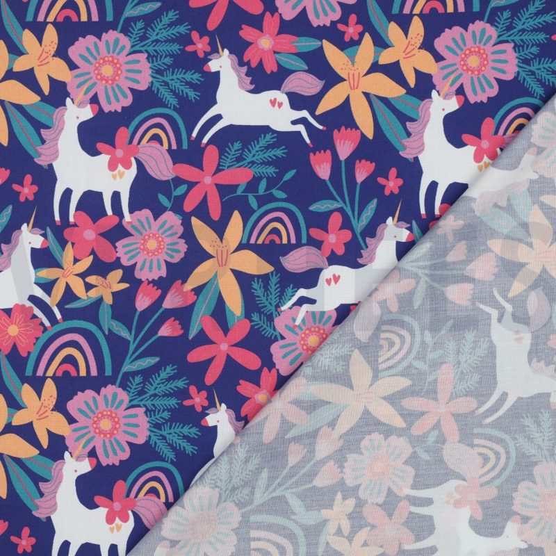 Flowers and unicorns - cobalt – Bild 3