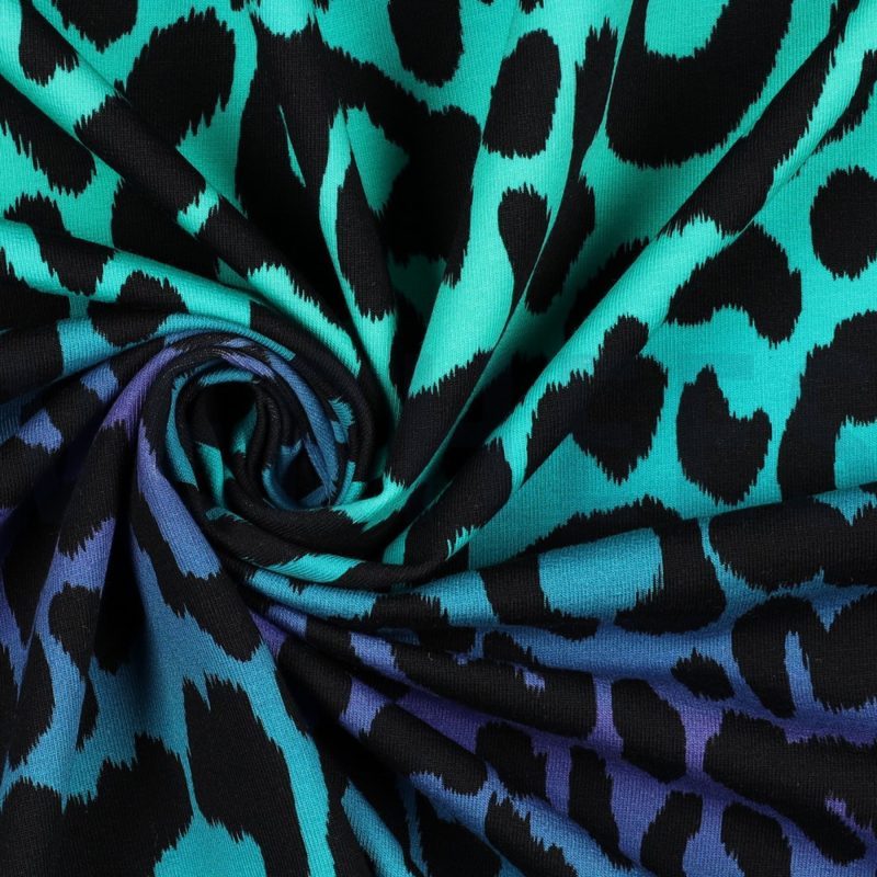 Animal Skin - green (French Terry) – Bild 2