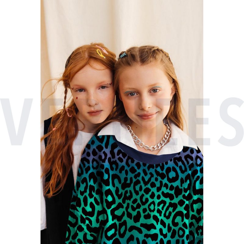 Animal Skin - green (French Terry) – Bild 3