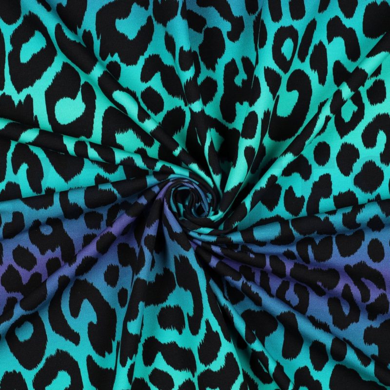 Animal Skin - green (French Terry) – Bild 4