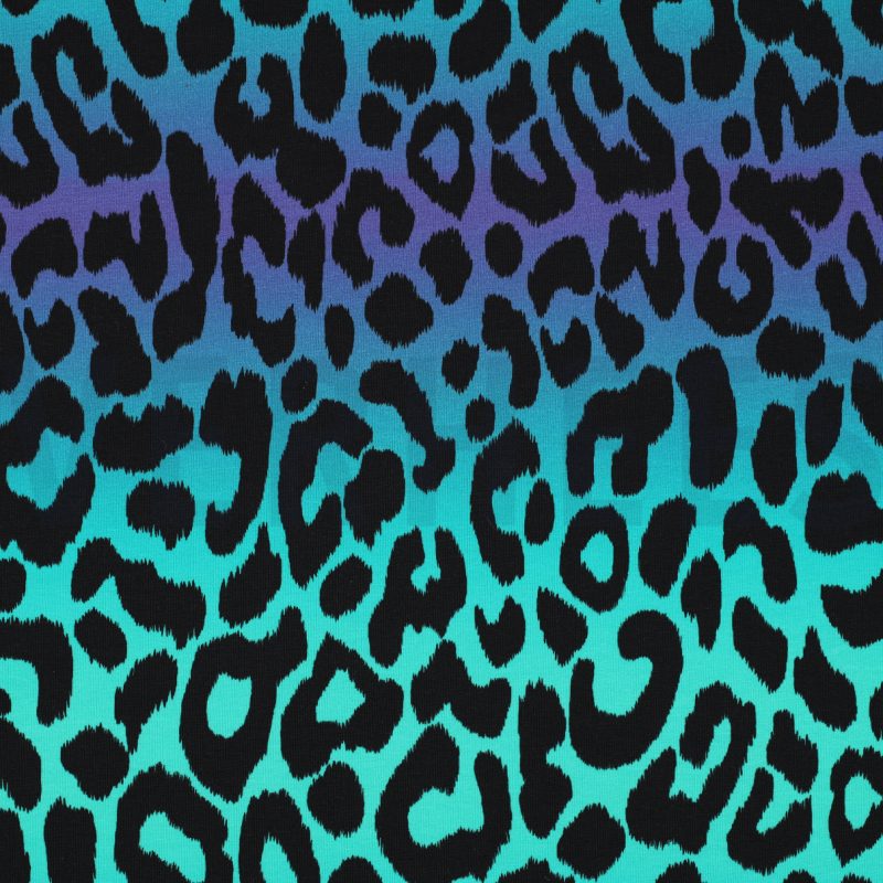 verhees textiles - FRENCH TERRY DIGITAL ANIMAL SKIN - GREEN