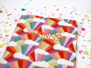 Personalisierte Zeugnismappe "Regenbogen"