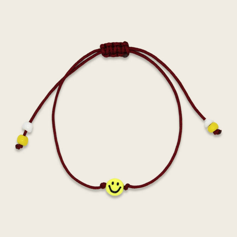 Armband "Smile" im Giftbag – Dunkelrot – Bild 4