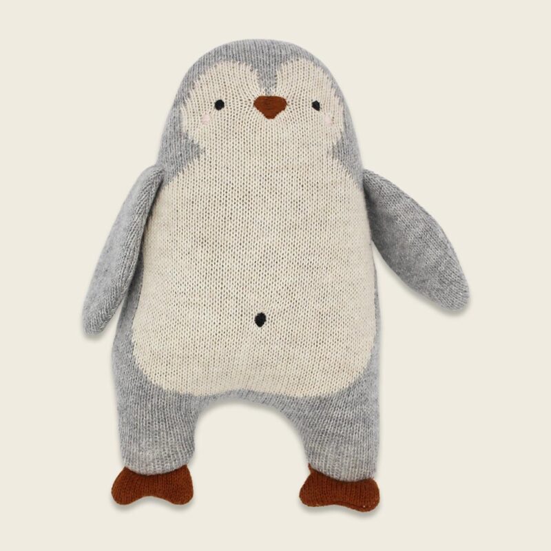 Ava&Yves - Babyrassel Pinguin hellgrau