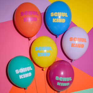 Ava&Yves - Ballons Schulkind aus 100% Naturkautschuk - Rainbow